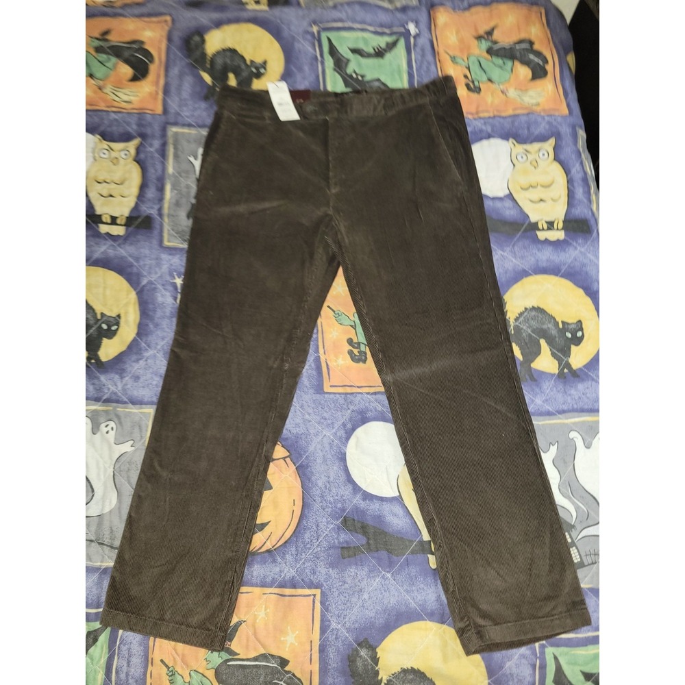 Black Brown 1826 Pants Men's 38 x 30 Corduroy Stretch NWT